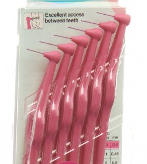 TEPE Angle Interdental-Brush 0.4mm pink 6 Stk