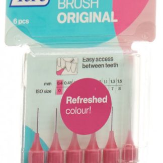 TePe Interdental Brush 0.4mm pink Blist 6 Stk