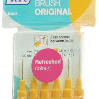 TePe Interdental Brush 0.7mm gelb Blist 6 Stk