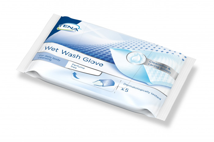 TENA Wet Wash Glove unparfümiert 5 Stk