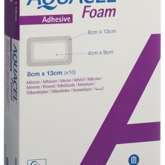AQUACEL Foam Schaumverband adhäsiv 8x13cm 10 Stk