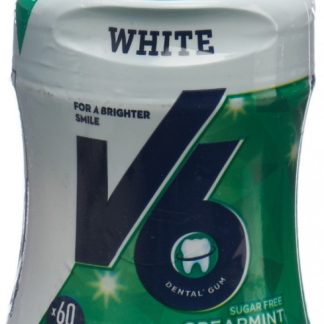 V6 White Kaugummi Spearmint Ds 60 Stk