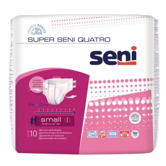 per Seni Quatro Windelhosen S atmungsaktiv Hüftumfang 55-80cm 9 Tropfen 10 Stk