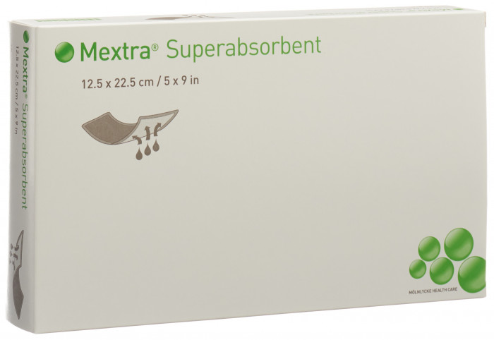 Mextra Superabsorbent 12.5x22.5 cm 10 Stk