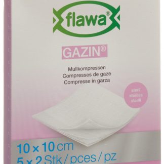 Flawa Gazin Mullkompressen 10x10cm steril 5 x 2 Stk