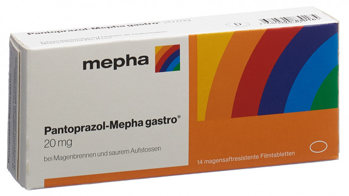 Pantoprazol-Mepha gastro 20 mg 14 magensaftresistente Filmtabletten