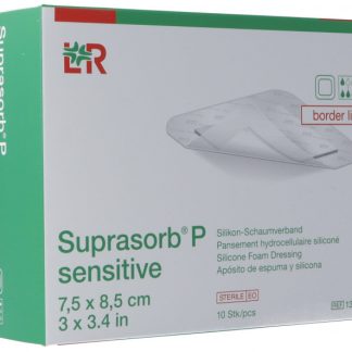 Suprasorb P sensitive border lite 7.5x8.5cm 10 Stk