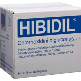 HIBIDIL Sterile, gebrauchsfertige Desinfektionslösung 240 x 15 ml Bottlepacks