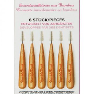 THE HUMBLE Interdentalbürste Bambus 0.4mm 6 Stk