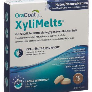 XyliMelts Hafttabletten gegen Mundtrockenheit Nature ohne Minze 40 Stk