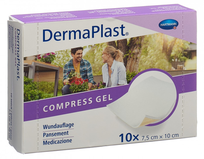 DermaPlast Compress Gel 7.5x10cm 10 Stk