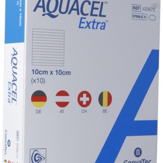 AQUACEL Extra Hydrofiber Verband 10x10cm 10 Stk