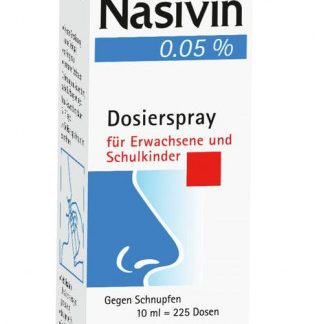 Nasivin 0.05 % Dosierspray für Erwachsene und Schulkinder 10 ml