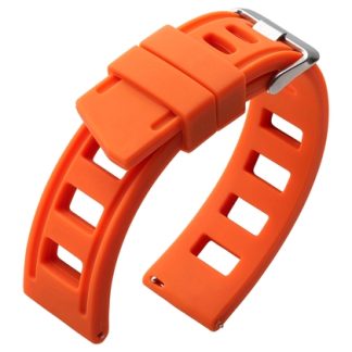 ISOfrane Style Watch Strap Silicone Rubber Orange