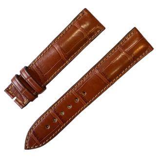 Christiaan van der Klaauw Watch Strap Real Alligator Skin Cognac 20mm