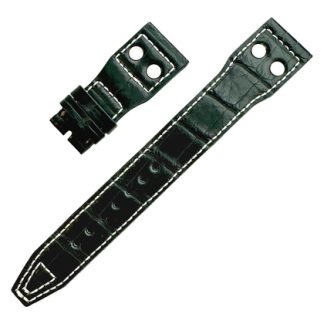 Kaufmann IWC Big Pilot Watch Strap Green Alligator Skin 22/18 mm