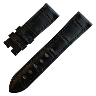 Original Panerai Luminor Due Watch Strap with PAM Click Black Alligator Skin 20mm