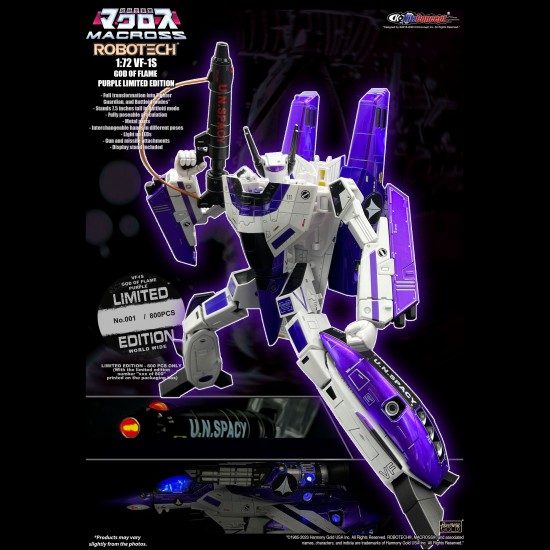 1/72 VF-1S GOD OF FLAME PURPLE LIMITED EDITION