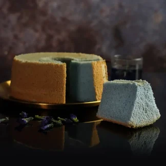 Old Seng Choong Coconut Blue Pea Chiffon Cake