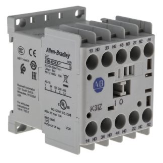 Contattore Allen Bradley, serie 700K, 4 poli, 3NO + 1NC, 10 A, bobina 24 V c.c.