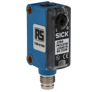 Sensore fotoelettrico Rettangolare RS PRO, a soppressione di sfondo, rilevamento 5 mm → 250 mm, uscita PNP