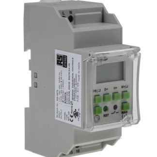 Temporizzatore per guida DIN RS PRO, SPDT, 110 → 240 V c.a., 1 canale, Ore