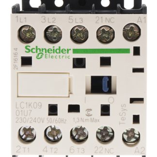 Contattore Schneider Electric, serie LC1K, 3 poli, 3 NA, 9 A, 4 kW, bobina 230 V ca