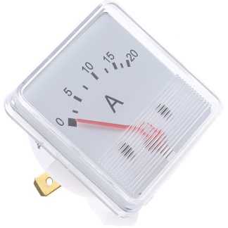 Amperometro analogico da pannello HOBUT, max 20A, c.c., ±8 %