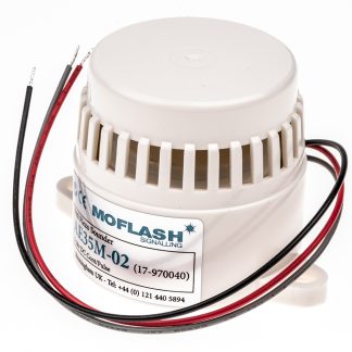 Avvisatore acustico Moflash, 12 V, 24 V, 95dB a 1 m, IP30, montaggio a pannello