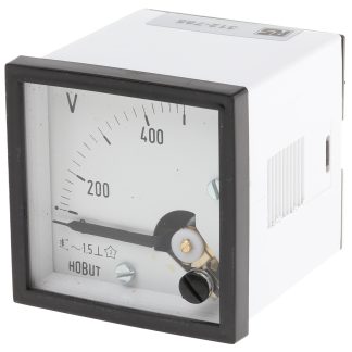 Voltmetro analogico in c.a. HOBUT, foro da 45x45 mm