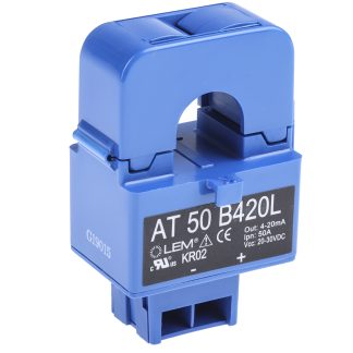 Trasformatore di corrente LEM, ingresso 50A, uscita 4 → 20 ma, 50:1, foro 16mm