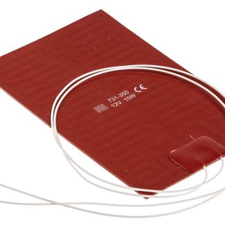 Tappetino riscaldante in silicone RS PRO, 12 V cc, 15 W, 100 x 150mm, +200°C