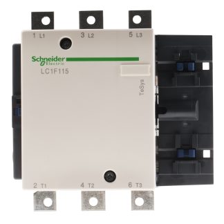 Contattore Schneider Electric, serie LC1F, 3 poli, 3 NA, 115 A, 55 kW