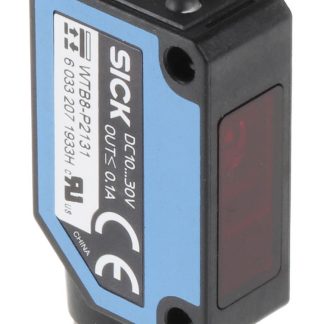 Sensore fotoelettrico Rettangolare SICK, a soppressione di sfondo, rilevamento 30 mm → 300 mm, uscita PNP