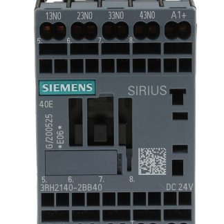Relè contattore Siemens, serie 3RH2, 4NO, 10 A