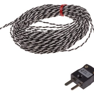 Termocoppia a giunzione esposta tipo J, Ø sonda 1/0.2mm, lungh. sonda 10m, +260°C