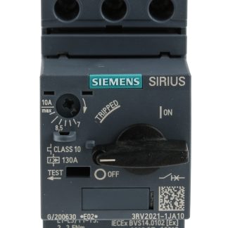 Interruttore automatico del motore Siemens, protezione Interruttore automatico SZ S0, 690 V, 7 → 10 A SIRIUS 3RV