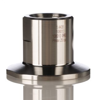 Adattatore a morsetto ifm electronic per uso con Sensori G1/2 con raccordo igienico in serbatoi o sistemi di tubazioni