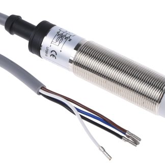 Sensore di prossimità Cilindro filettato RS PRO, M18, rilevamento 8 mm, 10 → 30 V c.c.