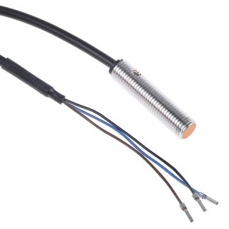 Sensore di prossimità Cilindro filettato ifm electronic, M8, rilevamento 1 mm, 10 → 36 V c.c.