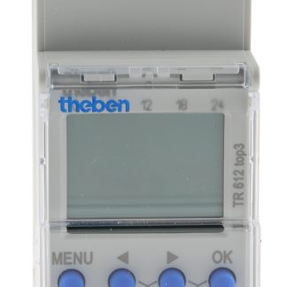 Temporizzatore per guida DIN Theben, DPDT, 230 V ca, 2 canali, Ore