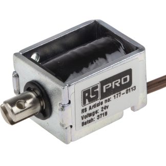 Solenoide lineare A trazione RS PRO, 24 V c.c.