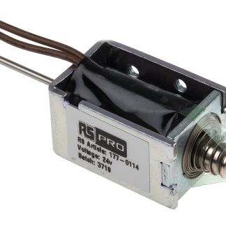 Solenoide lineare A spinta RS PRO, 24 V c.c.