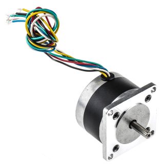 Motore passo passo Ibrido RS PRO, ang. 1.8°, 12 V,Ø asta 6.35mm