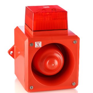 Segnalatore acustico e luminoso Clifford & Snell serie YL5IS, Rosso, 12 → 24 V c.c., 105dB a 1 m, IP65