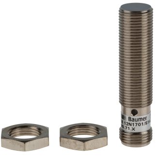 Sensore di prossimità Cilindro filettato Baumer, M12, rilevamento 4 mm, 10 → 30 V c.c.