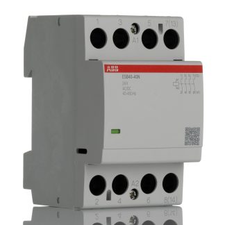 Contattore ABB, serie ESB, 4 poli, 4 NA, 30 A, 27,7 kW, bobina 24 V