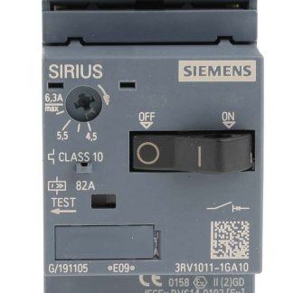 Interruttore automatico del motore Siemens, 690 V, 4,5 → 6,3 A SIRIUS 3RV