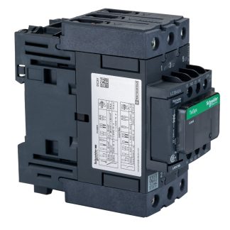 Contattore Schneider Electric, serie LC1D, 3 poli, 3NO, 40 A, 22 kW, bobina 24 V c.c.