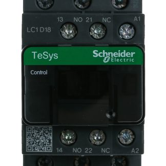 Contattore Schneider Electric, serie LC1D, 3 poli, 3 NA, 18 A, 7,5 kW, bobina 230 V c.a.